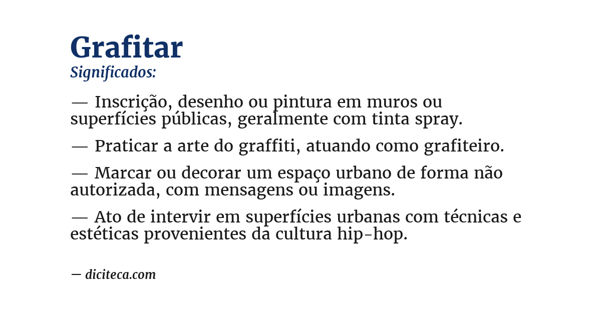 Significado de grafitar