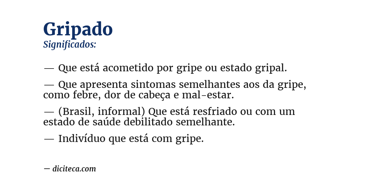 Significado de gripado