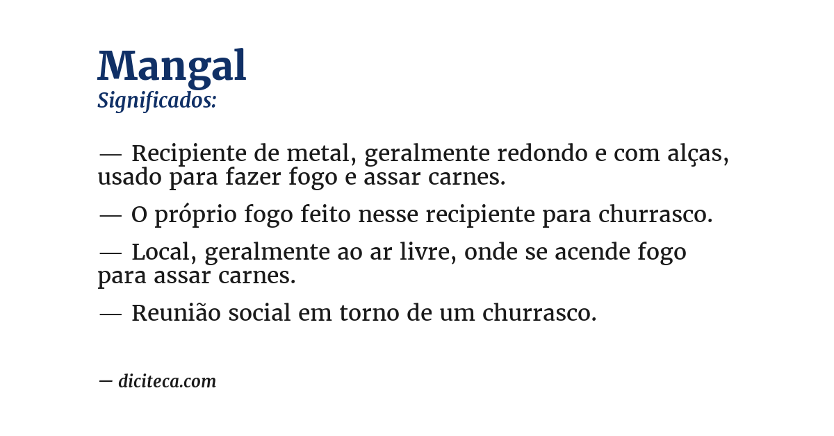 Significado de mangal