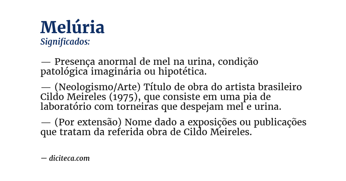Significado de melúria