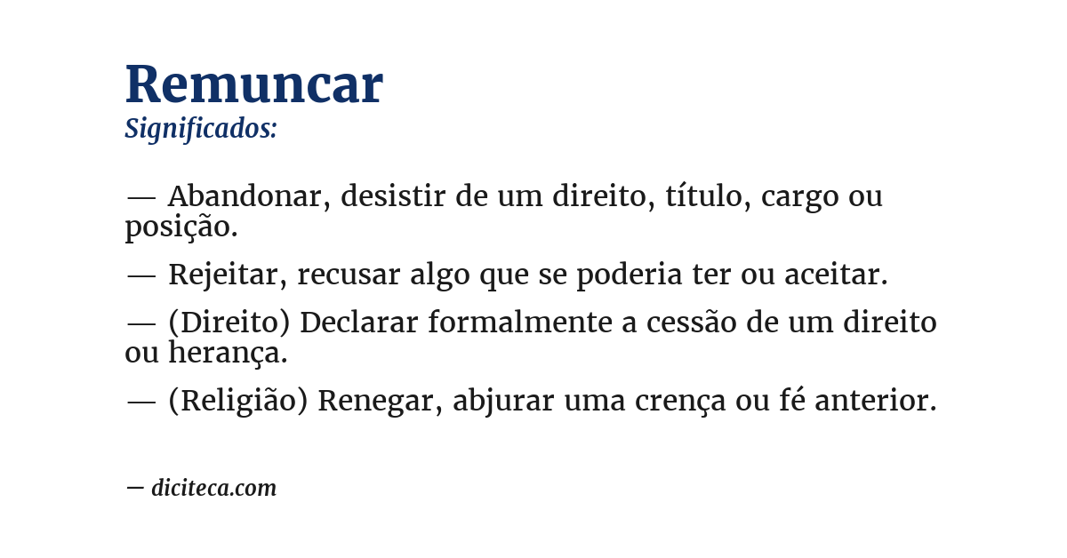 Significado de remuncar