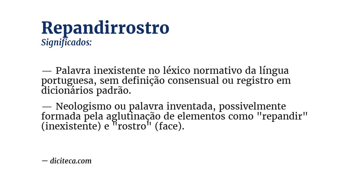 Significado de repandirrostro