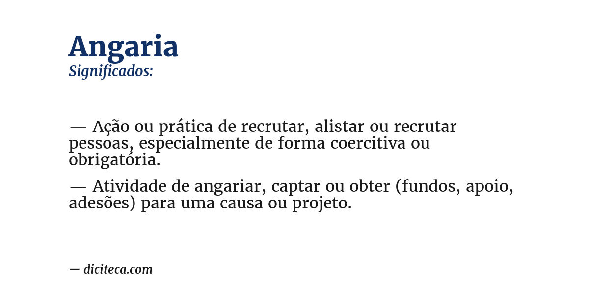 Significado de angaria