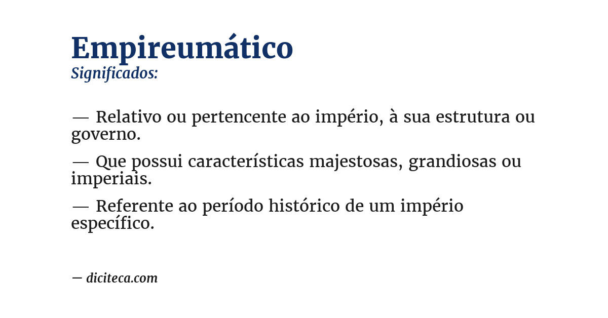 Significado de empireumático