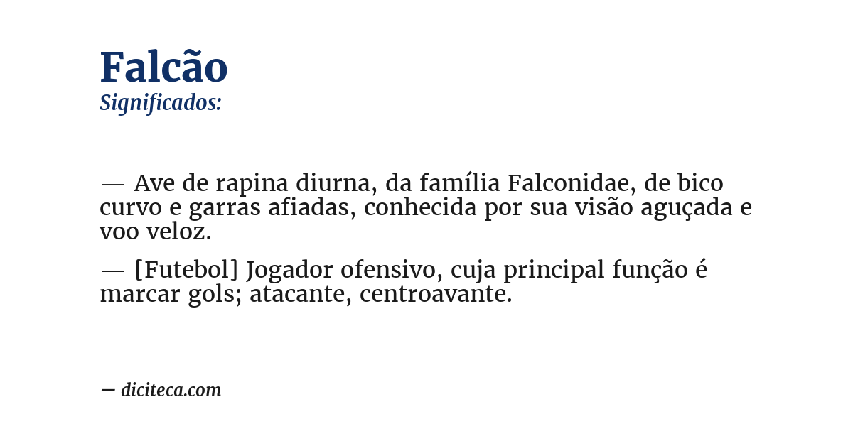 Significado de falcão