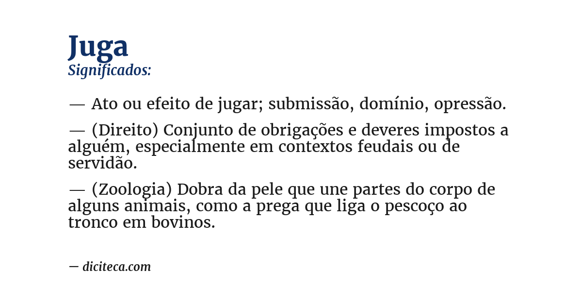 Significado de juga