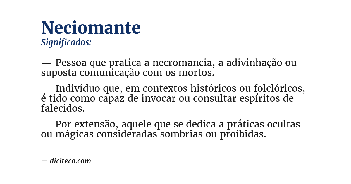 Significado de neciomante