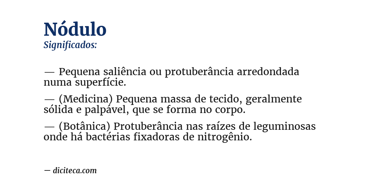 Significado de nódulo