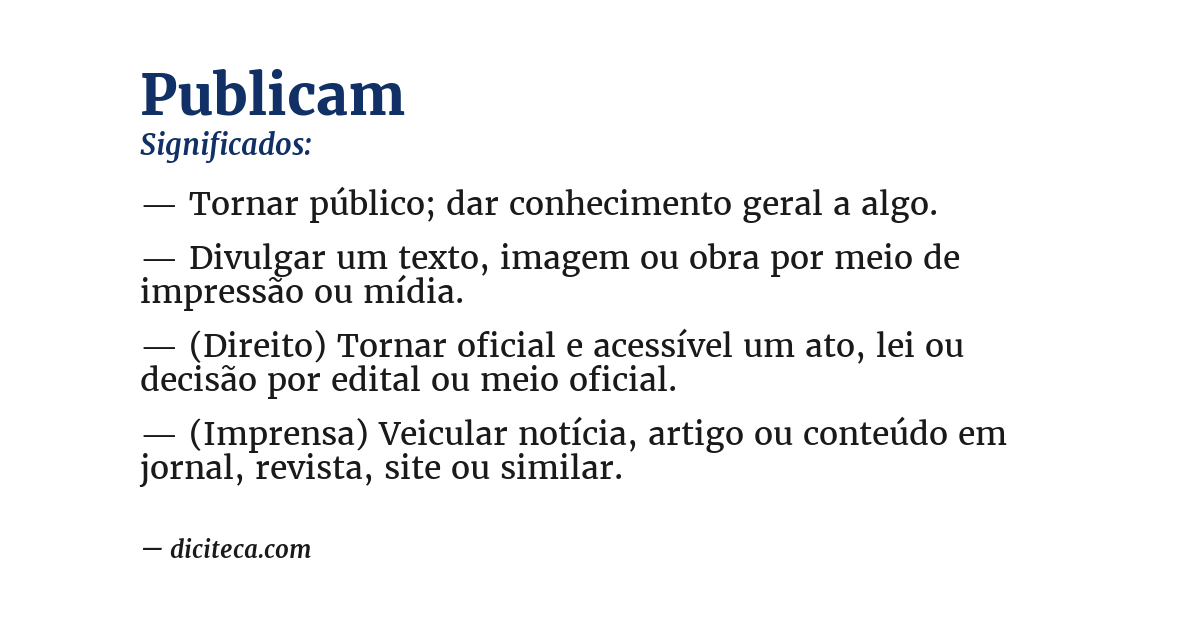 Significado de publicam