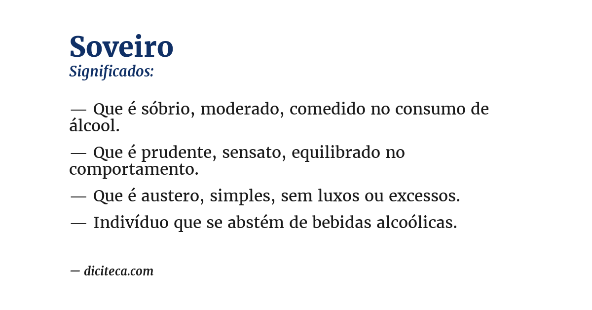Significado de soveiro