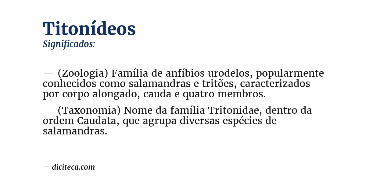 Significado de titonídeos