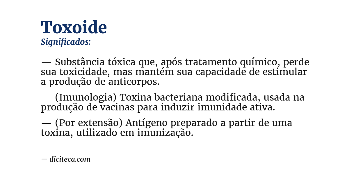Significado de toxoide