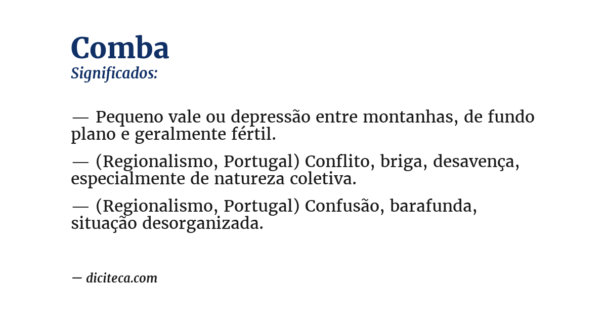 Significado de comba