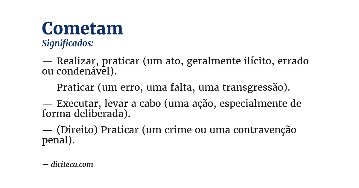 Significado de cometam