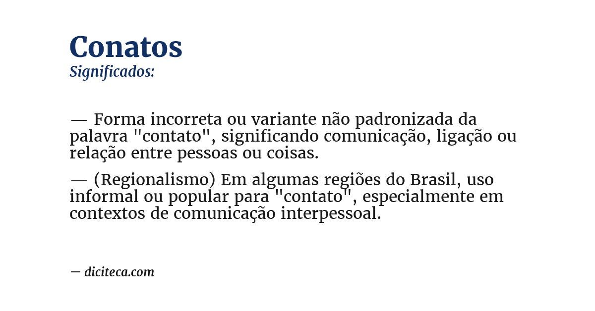 Significado de conatos