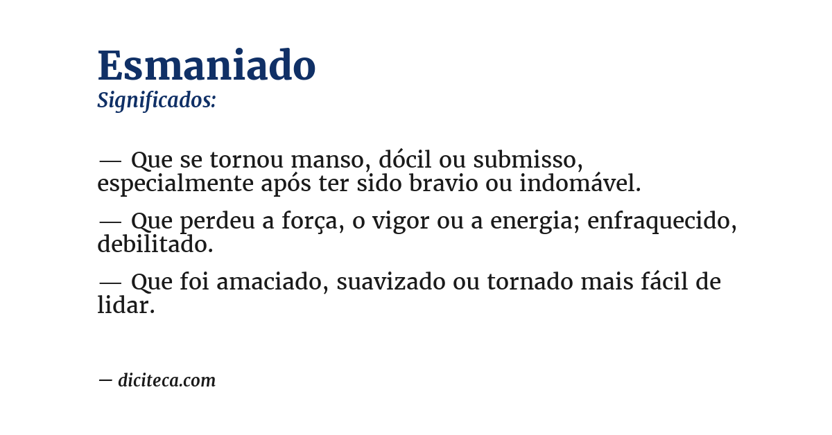 Significado de esmaniado