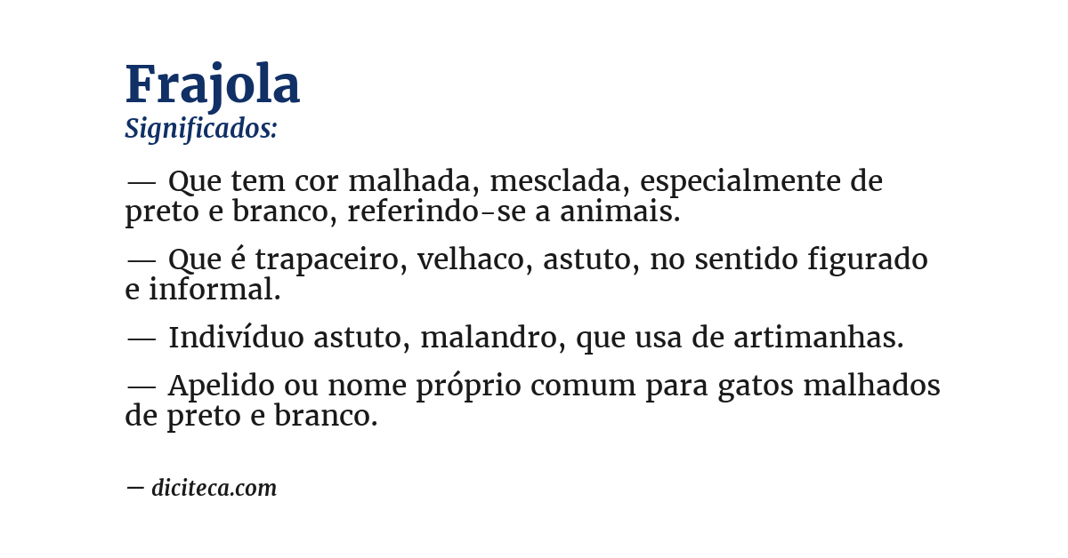 Significado de frajola