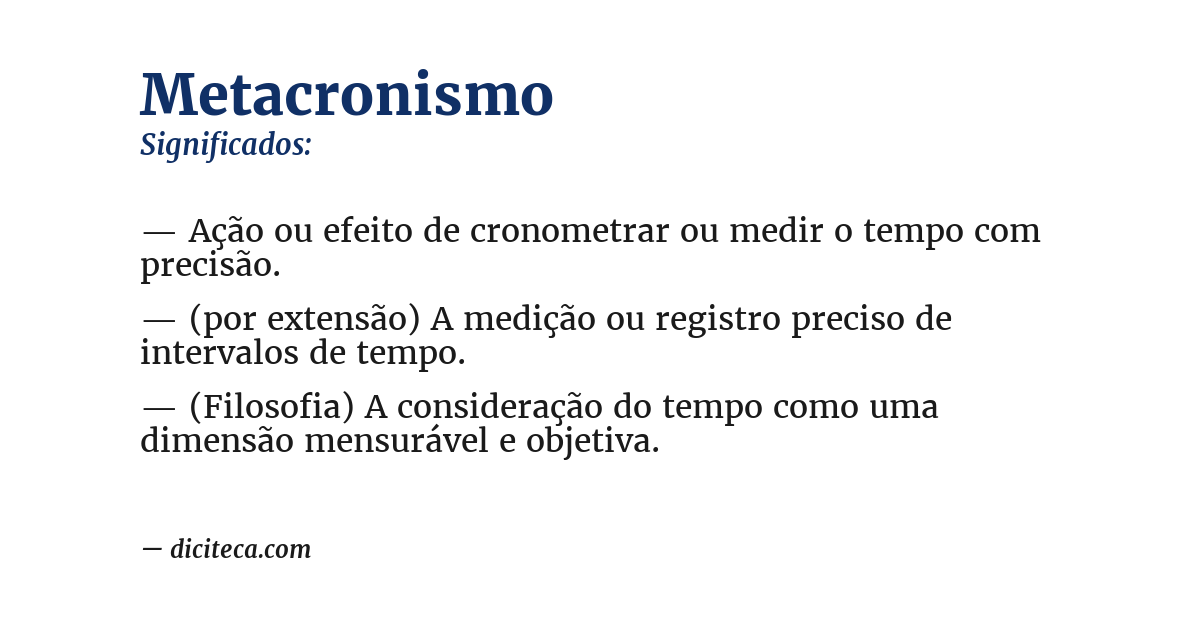 Significado de metacronismo