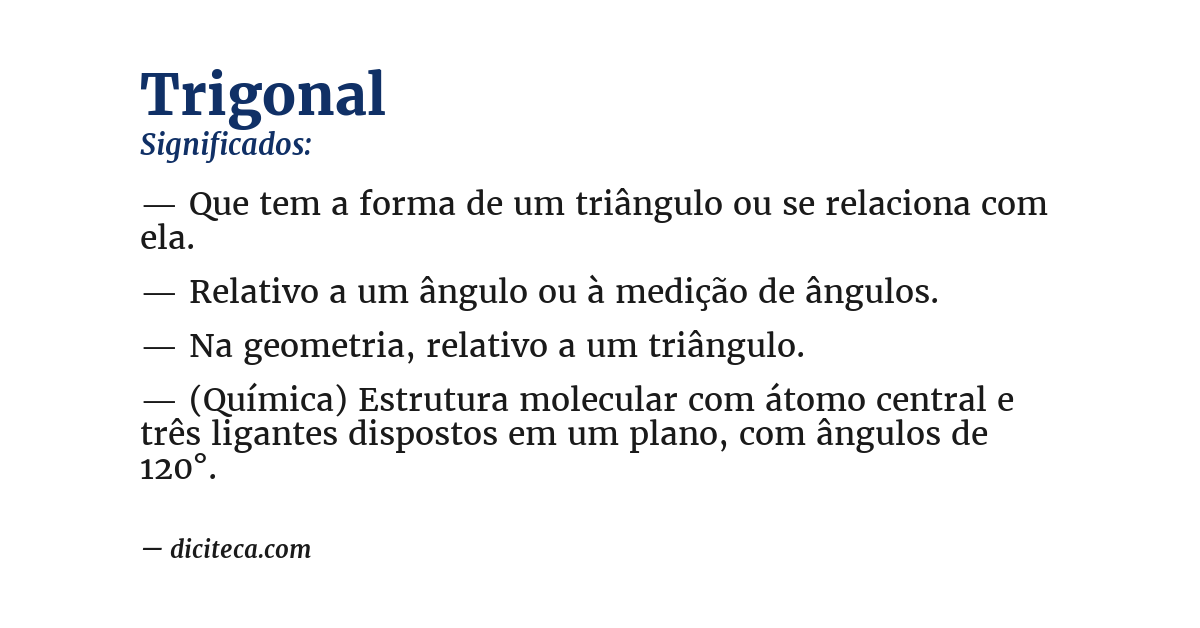 Significado de trigonal