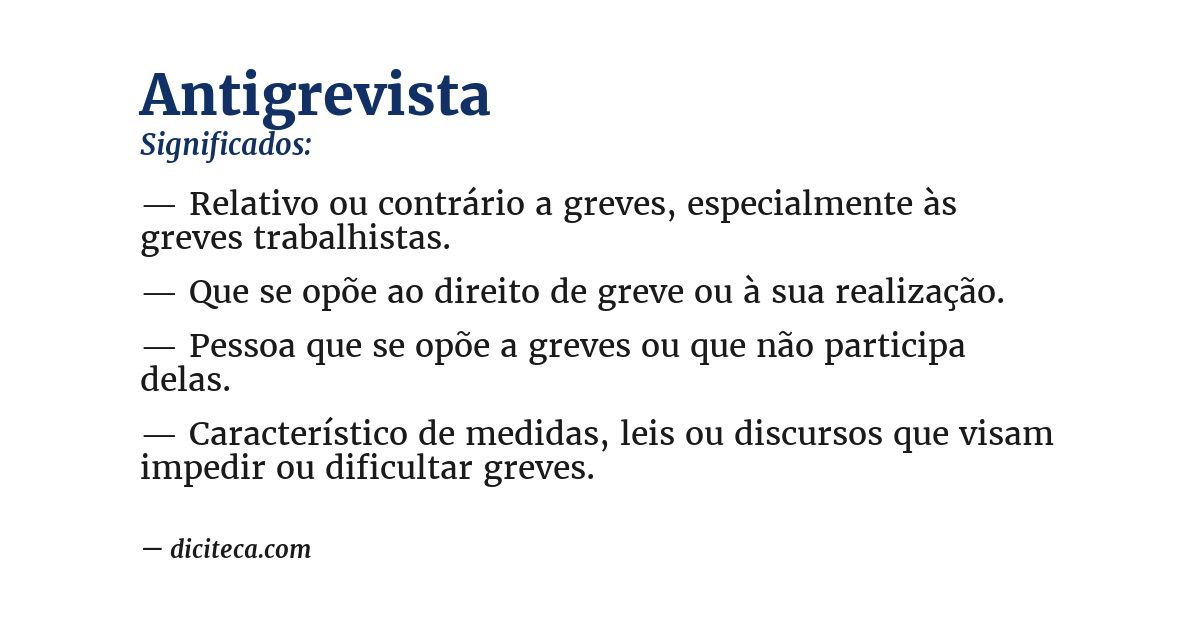 Significado de antigrevista