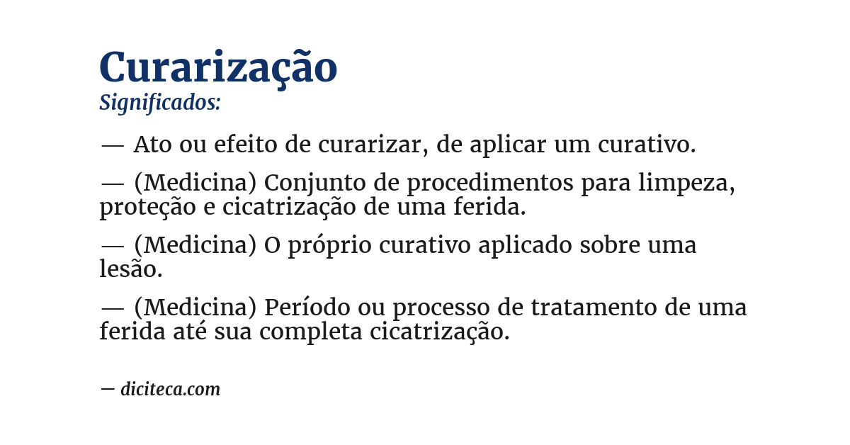 Significado de curarização