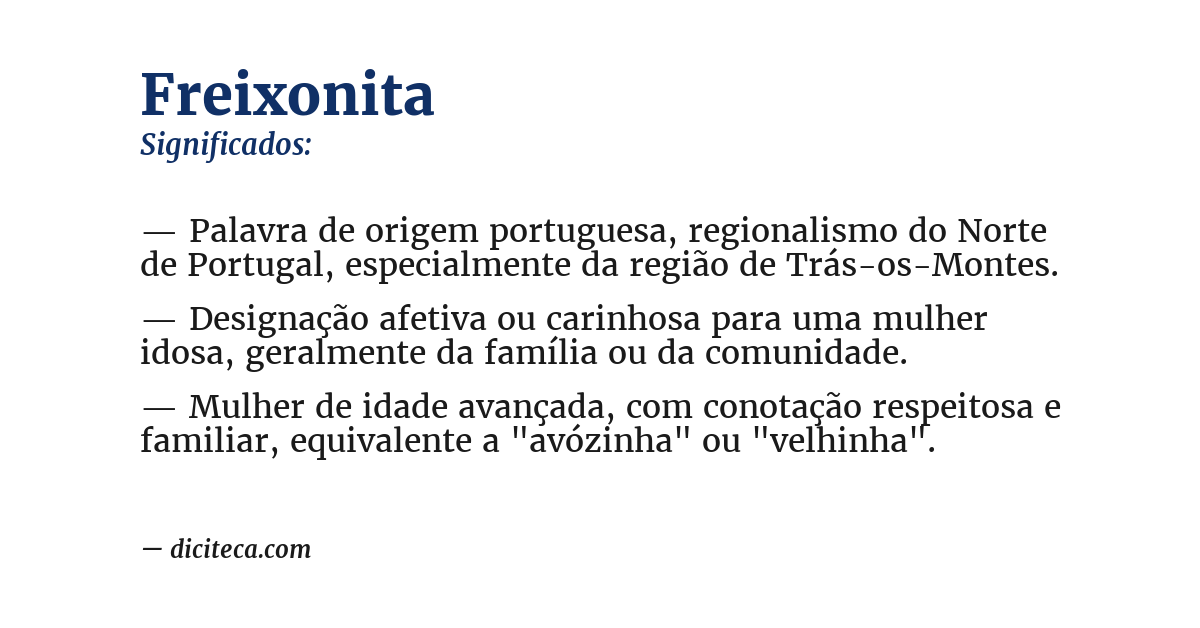 Significado de freixonita