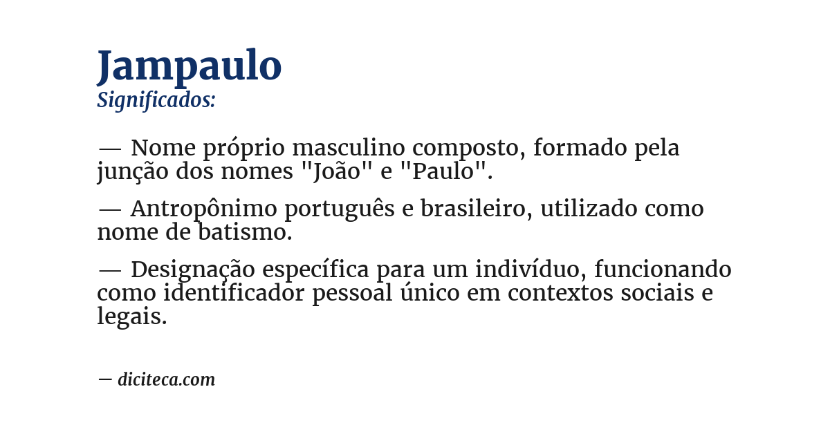 Significado de jampaulo