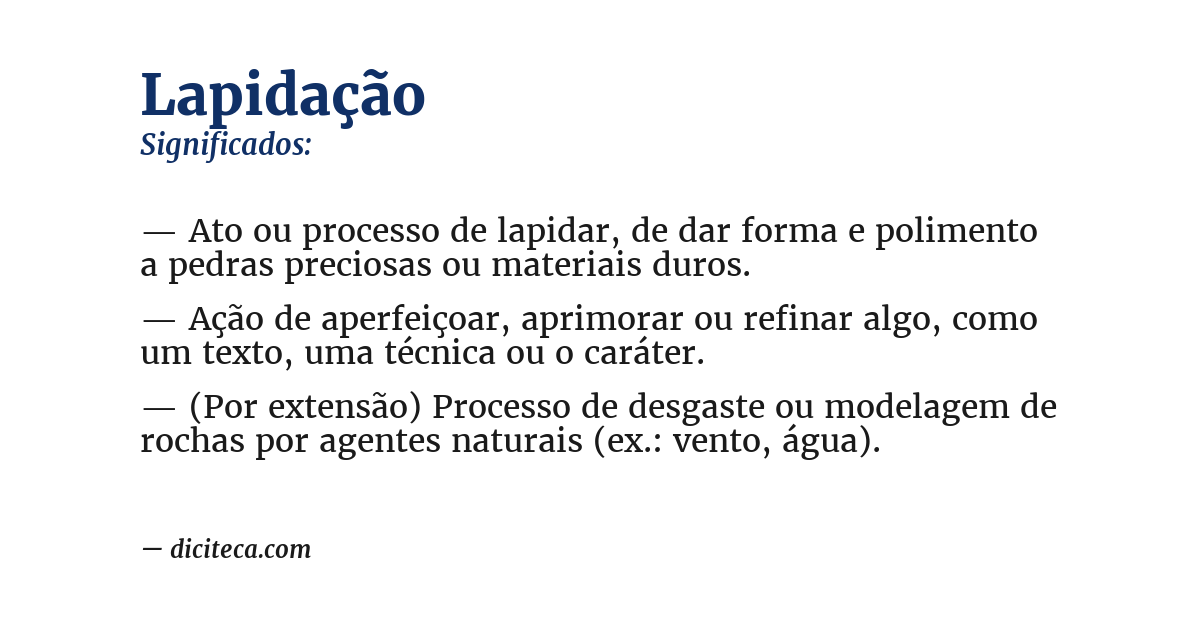 Significado de lapidação
