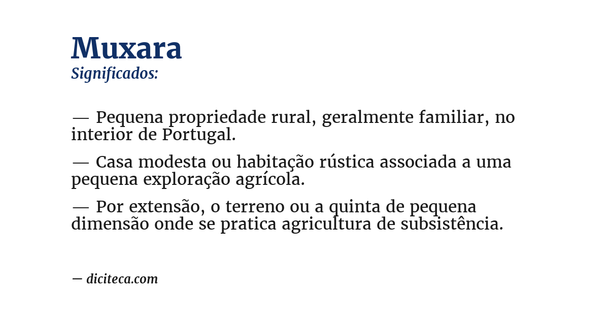 Significado de muxara