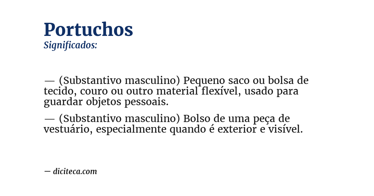 Significado de portuchos