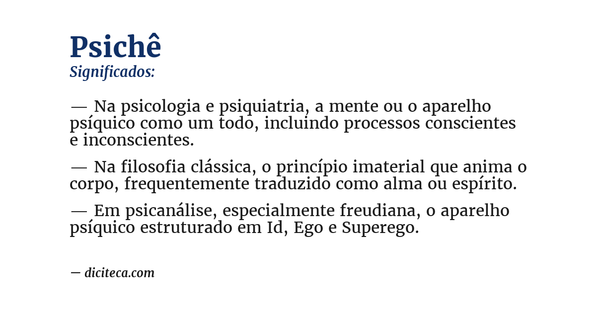 Significado de psichê