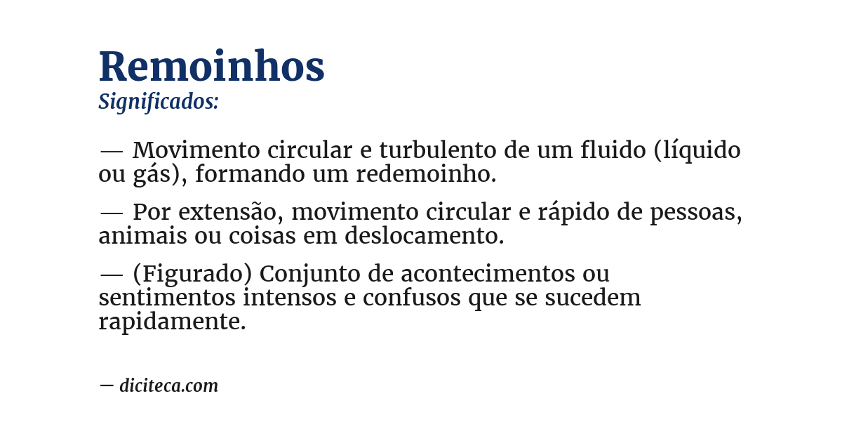 Significado de remoinhos