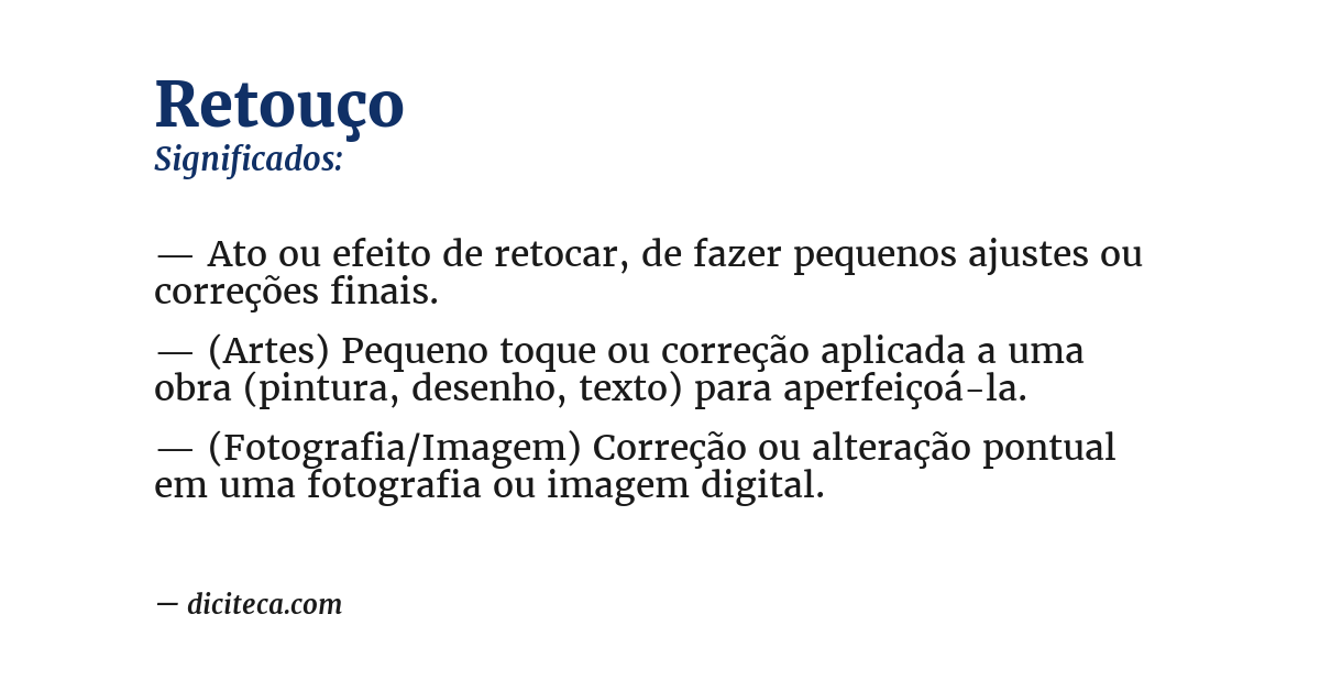 Significado de retouço