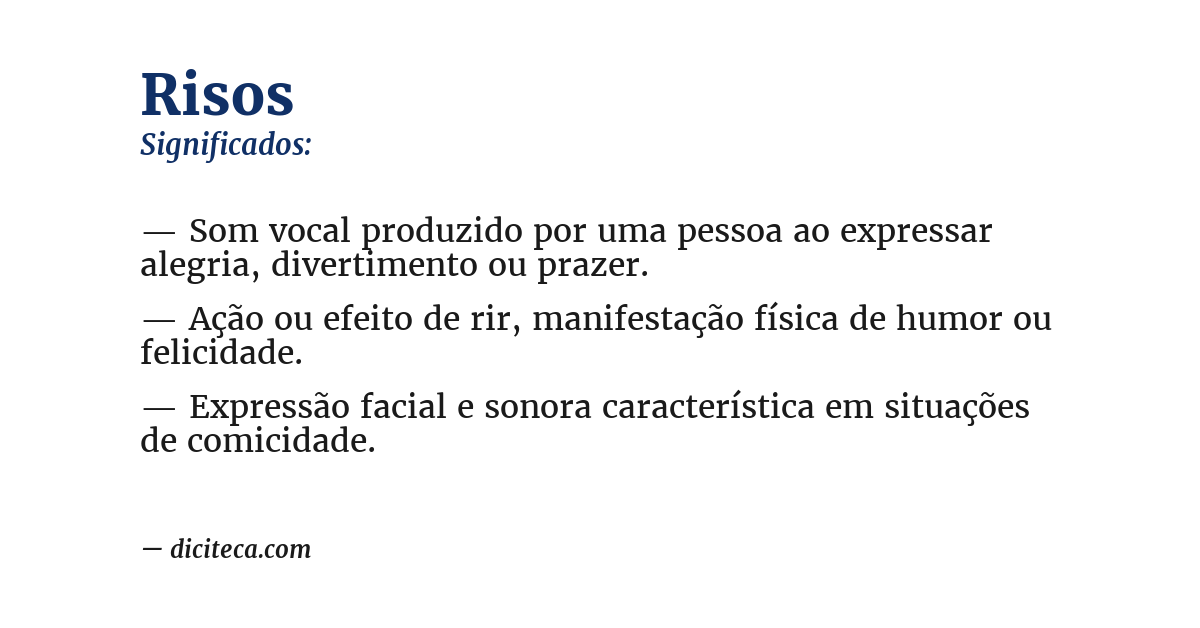 Significado de risos