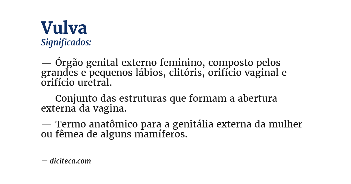 Significado de vulva