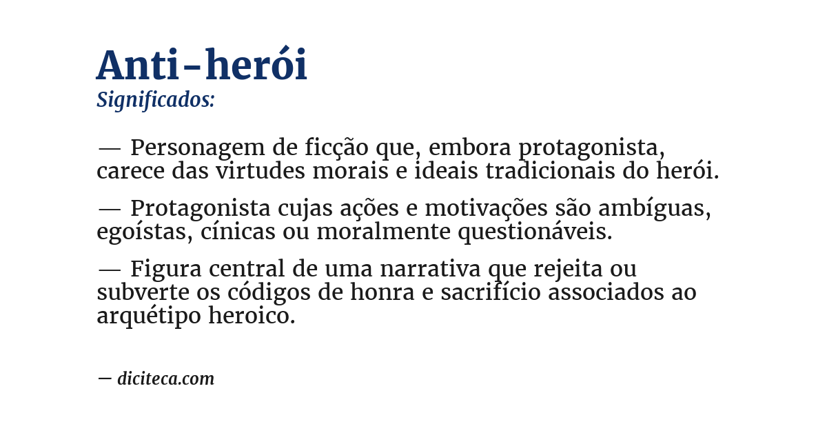 Significado de anti-herói