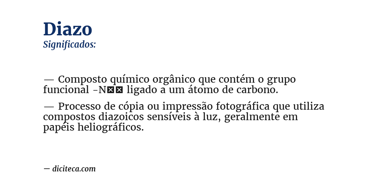 Significado de diazo