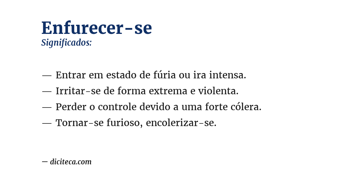 Significado de enfurecer-se