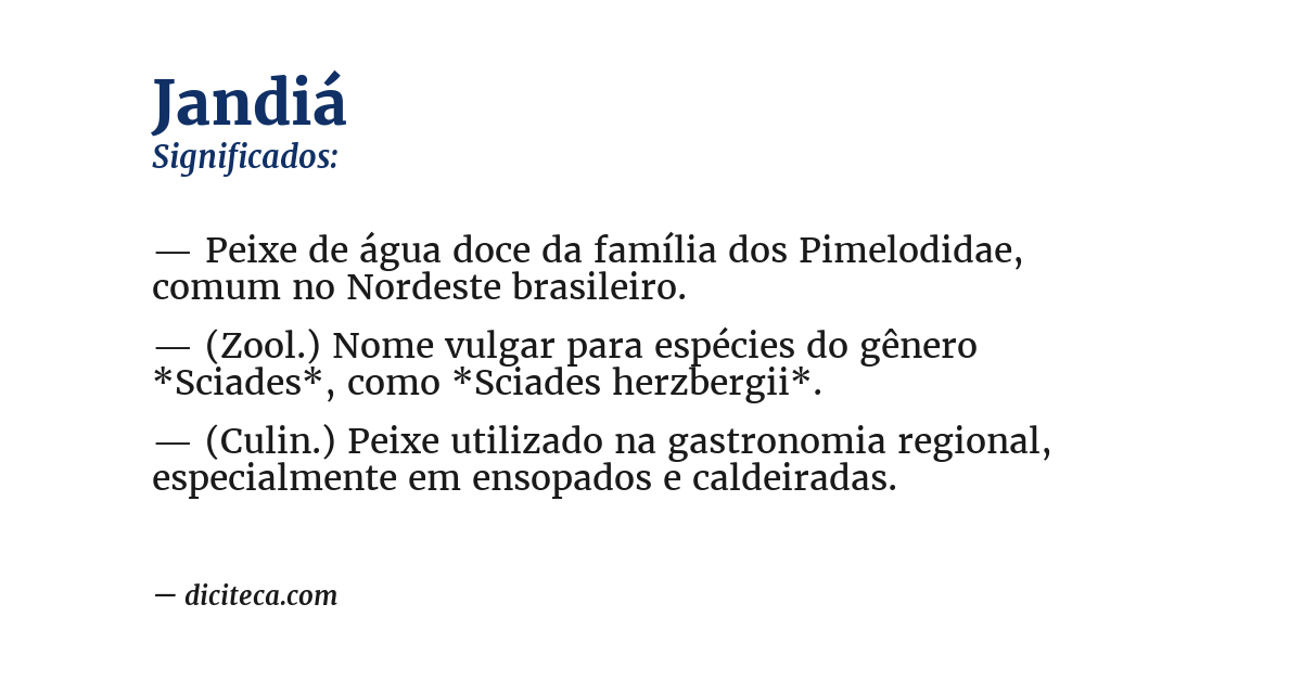Significado de jandiá