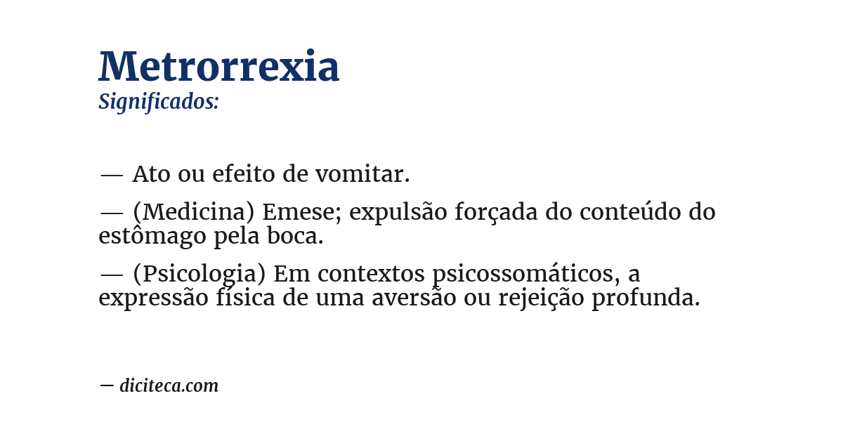 Significado de metrorrexia