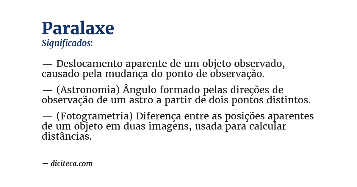 Significado de paralaxe