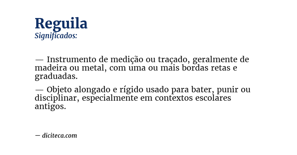 Significado de reguila