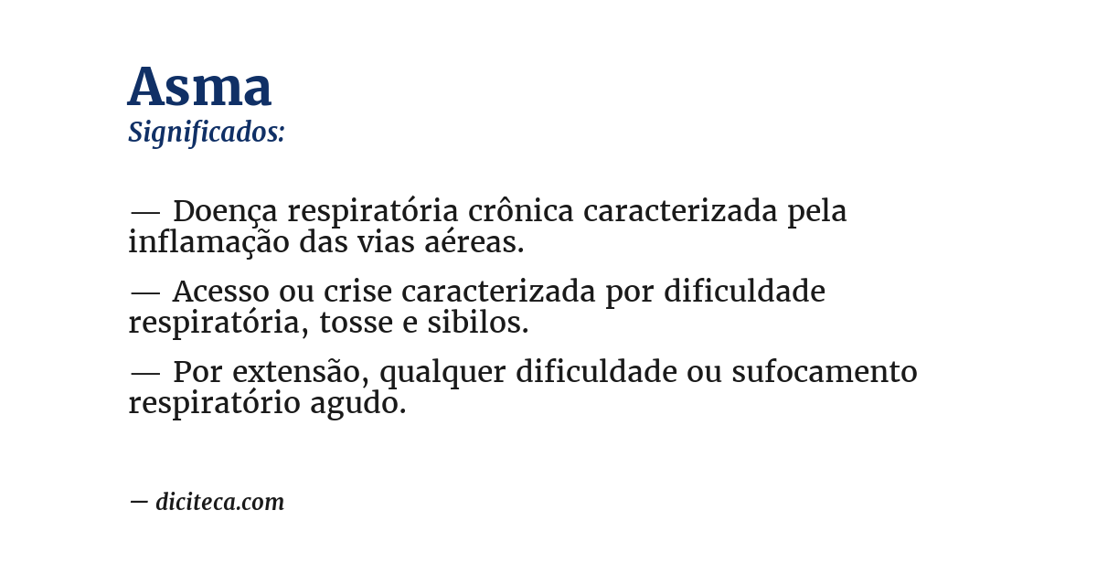 Significado de asma