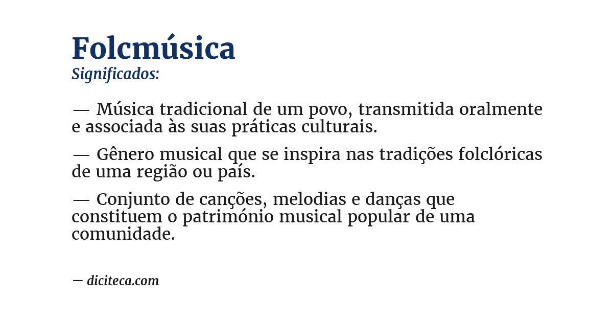Significado de folcmúsica