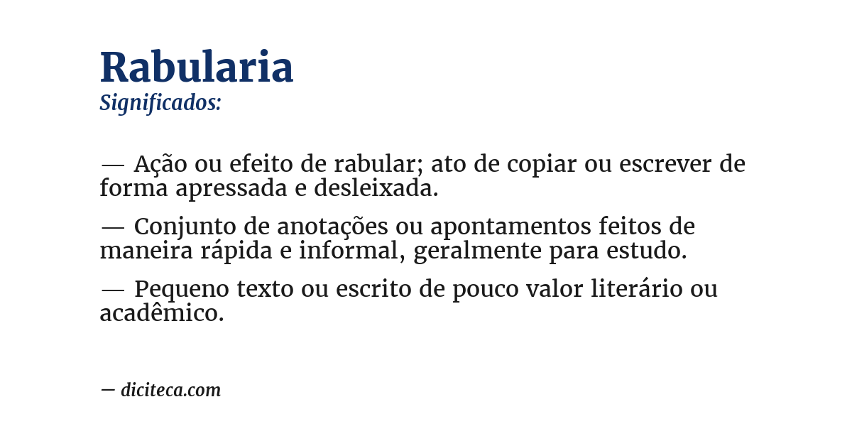 Significado de rabularia