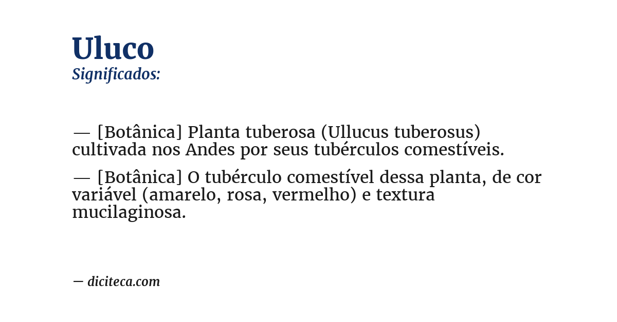 Significado de uluco