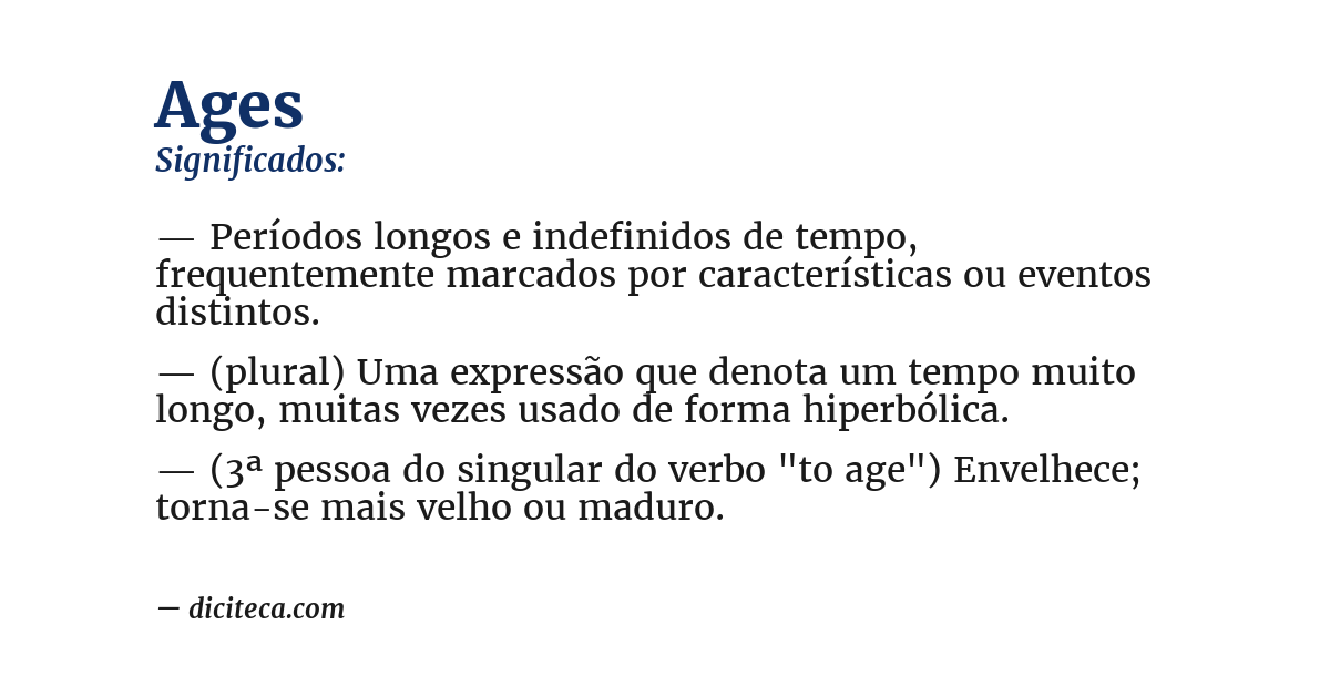 Significado de ages