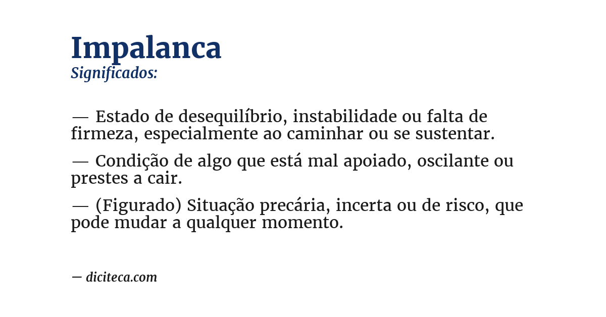 Significado de impalanca