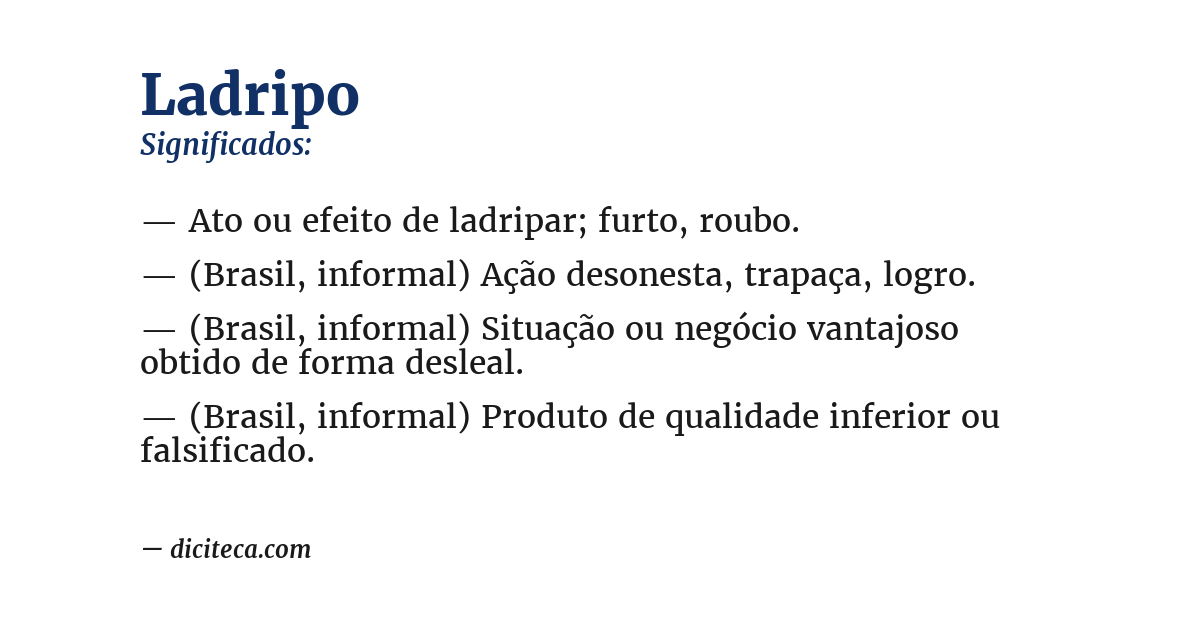 Significado de ladripo