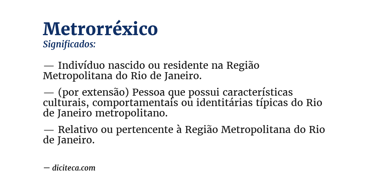 Significado de metrorréxico